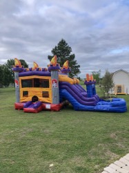 IMG 2296 1749784289 Knight Castle Bounce House (Double lane slide)