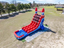 18ft red white and cool popsicle slide (double lane)